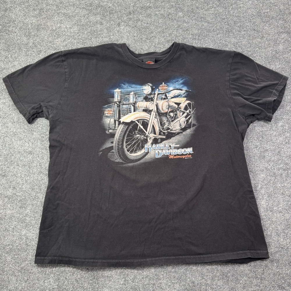 Harley Davidson T Shirt Mens 2XL Black Surdyke Festus Missouri Graphic